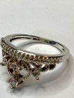 925 Sterling CZ Tiara Ring Sz 7.75 — photo 7