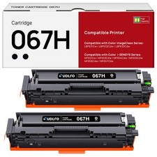 Canon 067H Black Toner Cartridge High Yield 2 Pack for ImageCLASS Printers