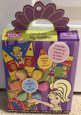 Vintage Polly Pocket Sand Art Scenes 6 Colors Sand Kit Create Fun Scenes 2004