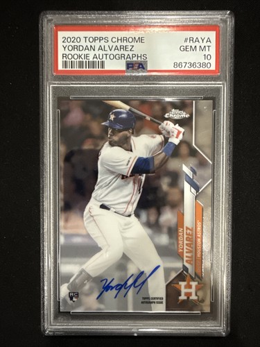 2020 Topps Chrome Yordan Alvarez Rookie Autograph RA-YA PSA 10 Houston Astros RC