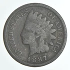 1887 Indian Head Cent AC Average Circ *2482