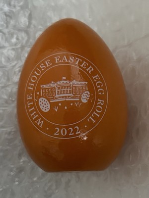 BIDEN ORANGE EASTER EGG 2022 WHITE HOUSE SIGNATURE PRES JOE DEMOCRAT WOOD RARE