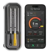 CHEF iQ Sense [2025 Model] | Smart Wireless Meat Thermometer | 2 Ultra-Thin