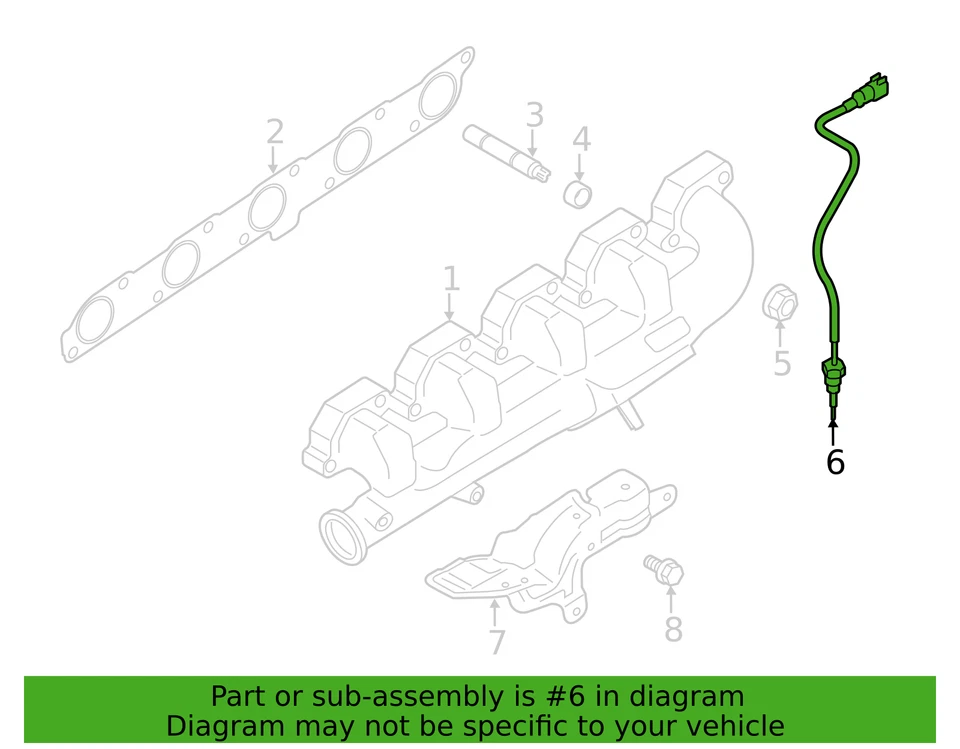 Kit de escape Ford Fusion 2014-2020 junta de revisión del motor 1,5 L Foto 4 de 4
