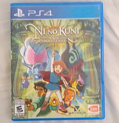 BANDAI NAMCO Ni no Kuni: Wrath White Witch Remastered PS4 E10+ NTSC Case Manual