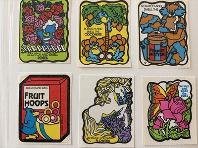 Vintage Scratch And Sniff Sticker Lot MELLO SMELLOS 80s