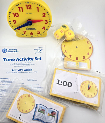 Time Activity Set - Learning Resources 41 pieces Ages 5+ Homeschool Educational