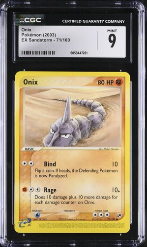 Onix graded CGC 9 for sale on eBay