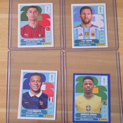Panini FIFA World Cup 2026 4-Card Lot Ronaldo Messi Mbappé Vinícius POR15