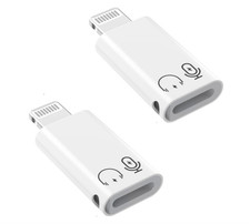2Pack Lightning Male to USB C Female Charging Adapter, MFi Certified Type C Cha