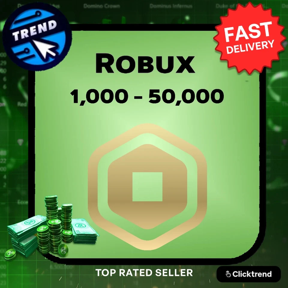 Roblox Robux💎💵 📈1,000-50,000 📈 🔒CHEAP AND SAFE🔒 100% Clean