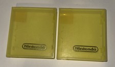 Clear Official NES Nintendo Yellow Plastic Game Cartridge Case Hard Clamshell