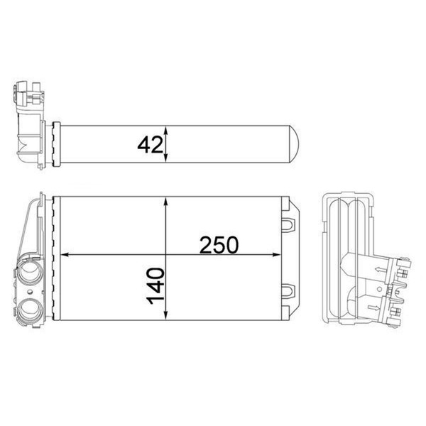 Mahle AH 186 000S WäRmetauscher, Innenraumheizung-image