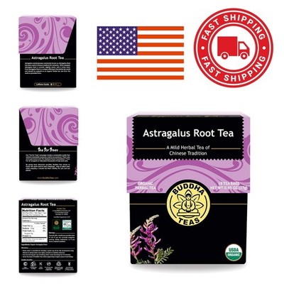 Organic Astragalus Root Tea 18 Bleach Free Tea Bags USDA Organic Flavorful Brew