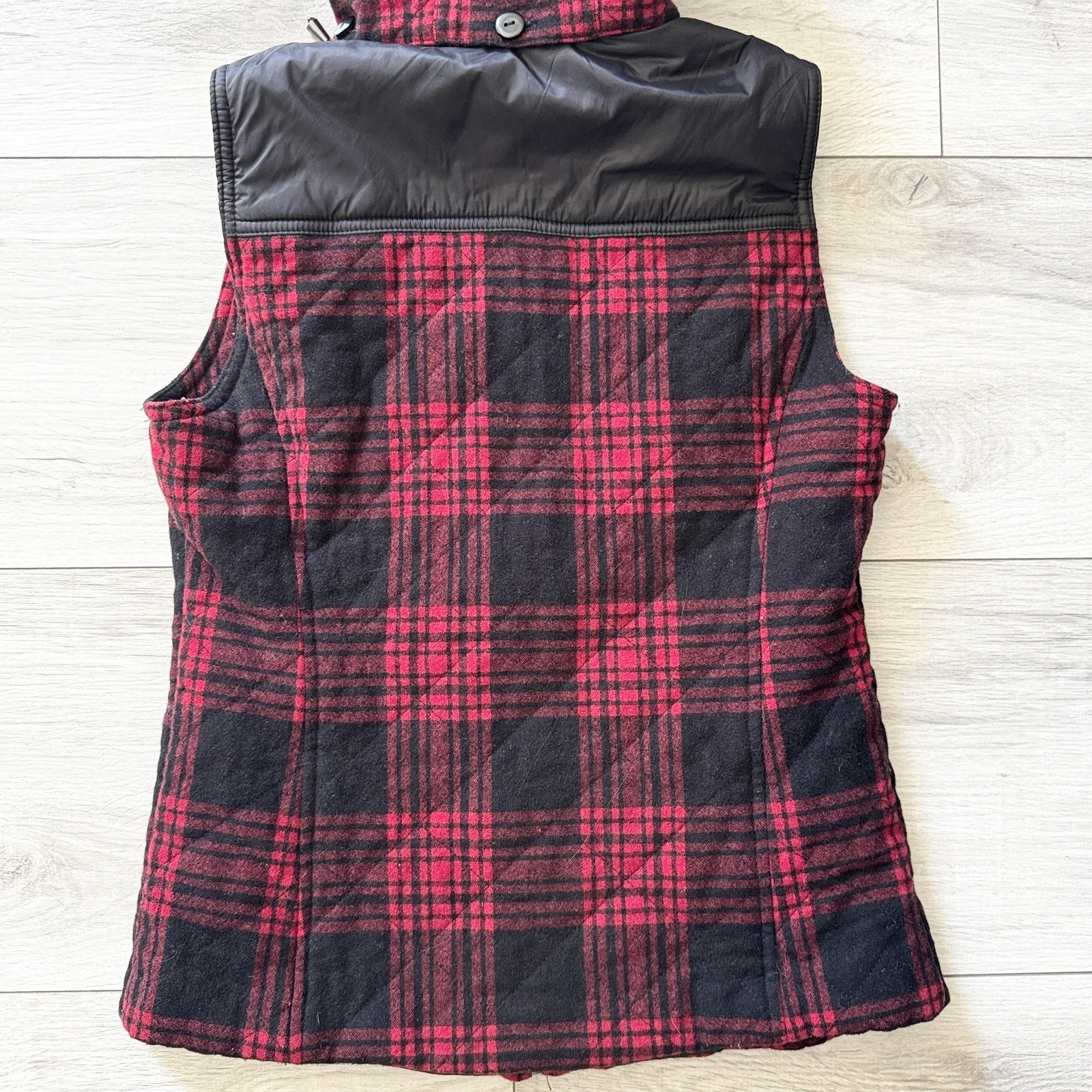 Pendleton Womens XS Red Black Plaid Wool Duffle T… - image 11