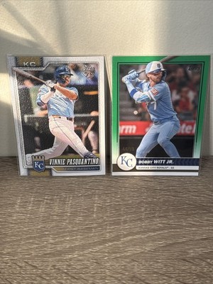 Bobby Witt Jr & Vinnie Pasquantino Kansas City Royals Numbered Cards NEAR MINT