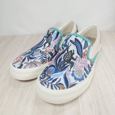INKKAS Multi Color Groove Floral Unisex Canvas SNEAKER SLIPON 8.5 Women 6.5 Men
