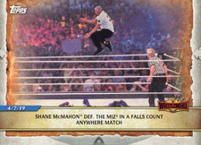 Shane McMahon Def. The Miz 2019 Topps #98 WWE Wrestling Card
