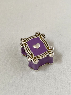 Friends TV Show Sterlingsilber Charm für Armband ''Lila Guckloch Türrahmen''
