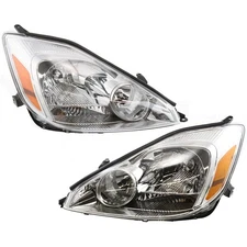 Headlights Headlamps Left & Right Pair Set NEW for 04-05 Toyota Sienna