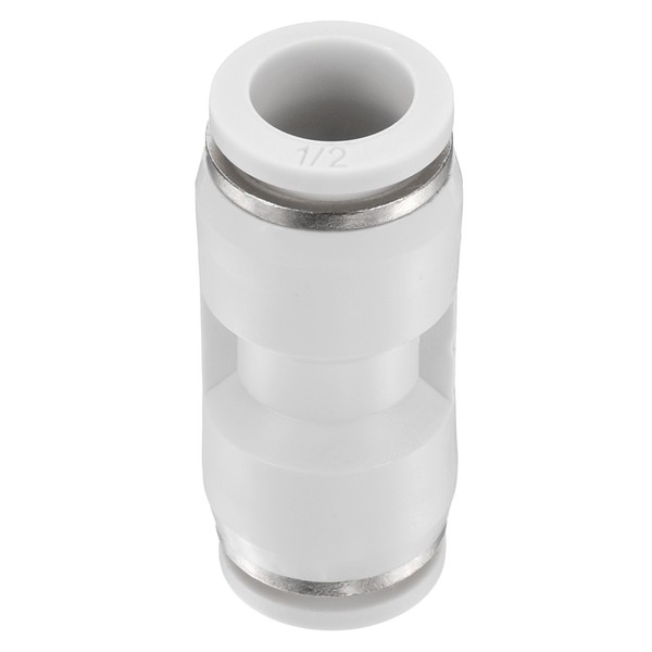 "1/2\" X 1/2\" Pneumatische Steckverbindungen,Gerade Verbindung,Weiß"-image