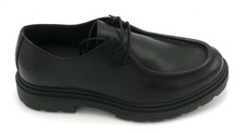 Geox EC7C scarpa allacciata pelle nera fondo gomma sferica 3/4