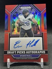 2023 Panini Prizm Draft Picks Evan Hull Drafts Picks Autographs Red /199