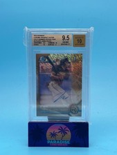 2022 Bowman Chrome James Wood Gold Shimmer Prospect Auto #/50 BGS 9.5 Auto 10