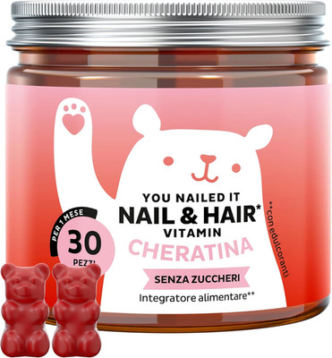 Gummies Alla Cheratina   Unghie & Capelli   Integratori per Capelli   Con Vitami
