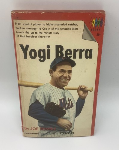 Yogi Berra von Joe Trimble - 1965 MLB Taschenbuch Buch - New York Mets/Yankees