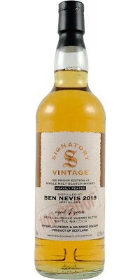Whisky Ben Nevis 4y 57,1% 2019/2023 Signatory 100 PROOF #1 - 0,7