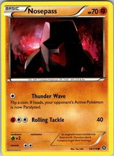 Pokemon TCG Nosepass XY Steam Siege 54/114 Regular Common Card NM