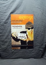 ZZ Top Billy Gibbons Orange Amplifiers Promo Poster