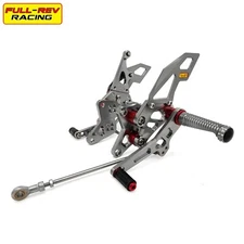 FULL-REV For SUZUKI GSX1300R 2008-2018 Adjustable Rearset Foot Pegs Footrests