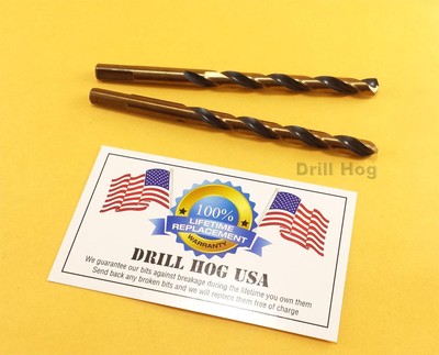 19/64 Drill Bit Sizes Molybdenum M7 HSS Twist 19/64 Drill Hog  Lifetime Warranty