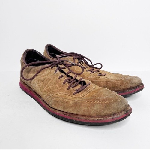 New Balance Tan Suede Leather Sneakers 