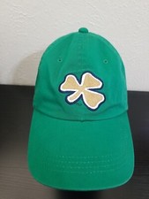Notre Dame Fighting Irish Baseball Cap Green Sports Signatures Shamrock Pre Owne