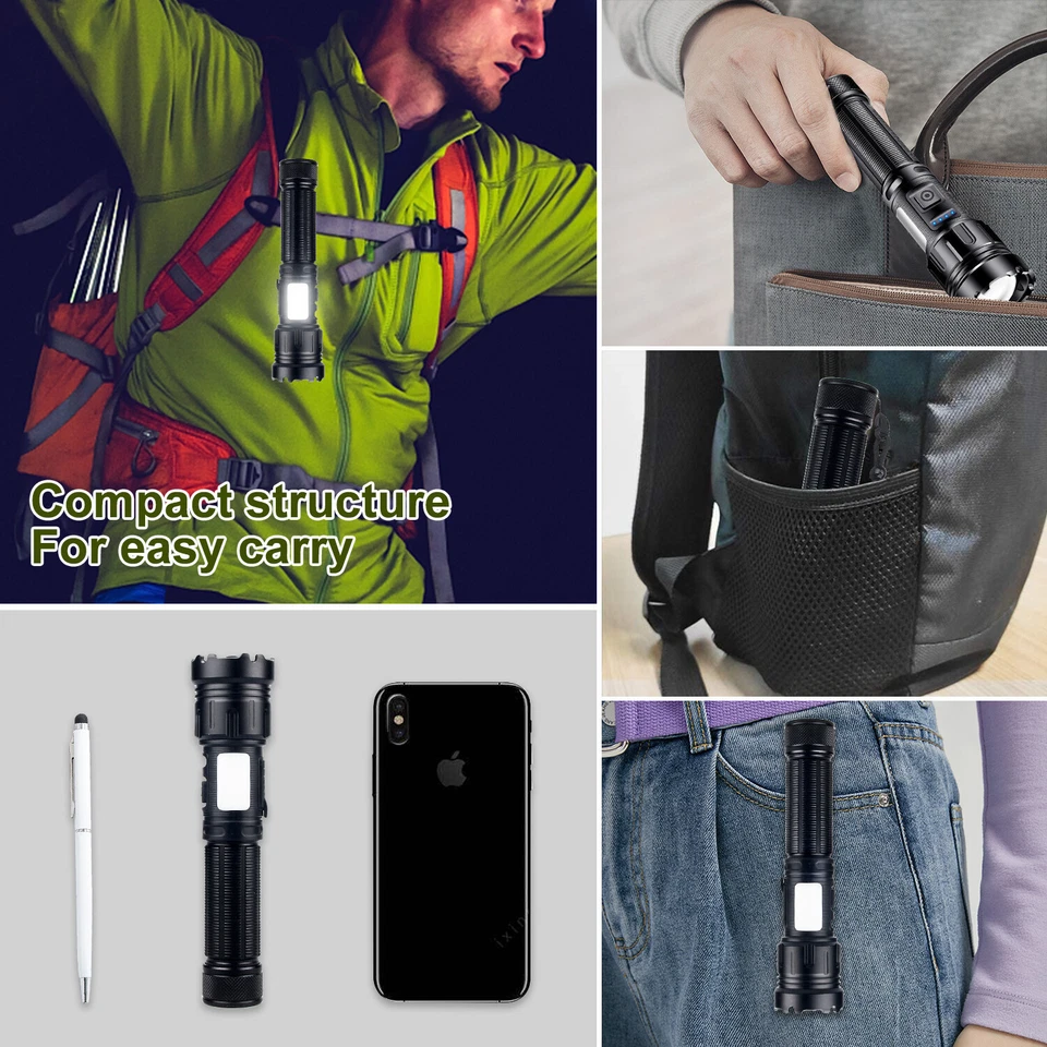 4 IN1 Color LED Flashlight Night Torch Coyote Hog Hunting Camping Light BOX Pack - Image 3 of 4