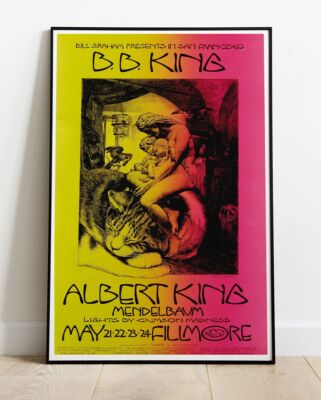 BB King Albert King Fillmore 1970 Tour Poster - Live #62
