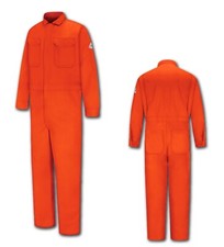 Bulwark Flame Resistant Clothes FR Coverall 100 Cotton Orange Work Uniform CC2B