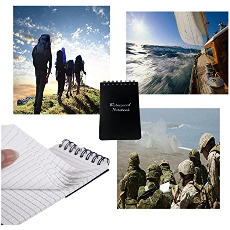  3pcs Waterproof Notebook, 3 x 5" Police Notepad, Write in the Rain Pocket Note - Image 4 of 4