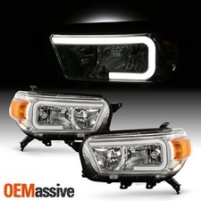 For 2010-2013 Toyota 4runner C-tube Bar Led Parking Chrome Headlights Pair Lr