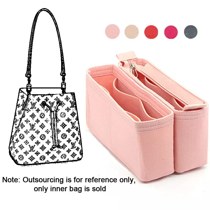 lv neonoe bag organizer pink