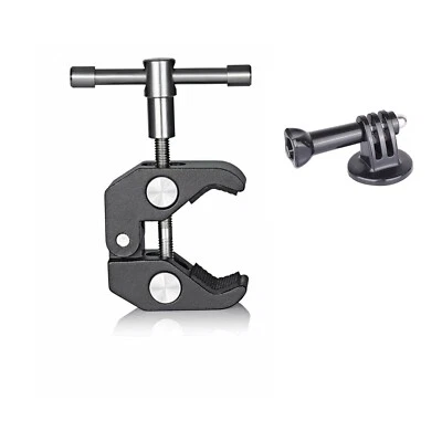 ARTCISE Pinza Granchio Clip Super Morsetto con Foro a Vite da 1/4" e 3/8" per Fotocamera DSLR
