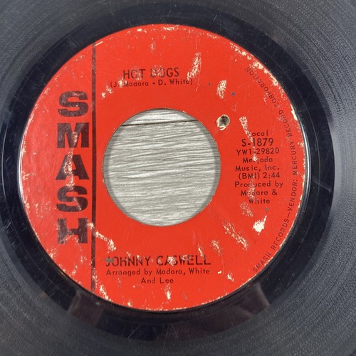 Johnny Caswell My Girl / Hot Dogs 45 RPM 7” Vinyl Smash Records - Picture 11 of 16