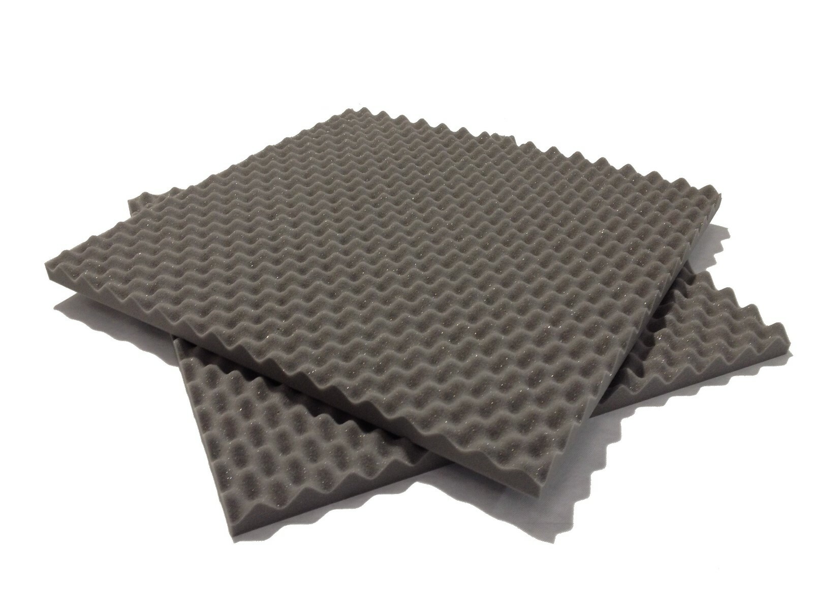 Advanced Acoustics Foam Studio Room Treatment EggCrate 6 Grey 30"" Acoustic Tiles