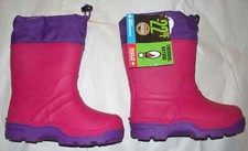 Wonder Nation Girls Size 10 Pink Purple Winter Snow Boots Liners - Canada