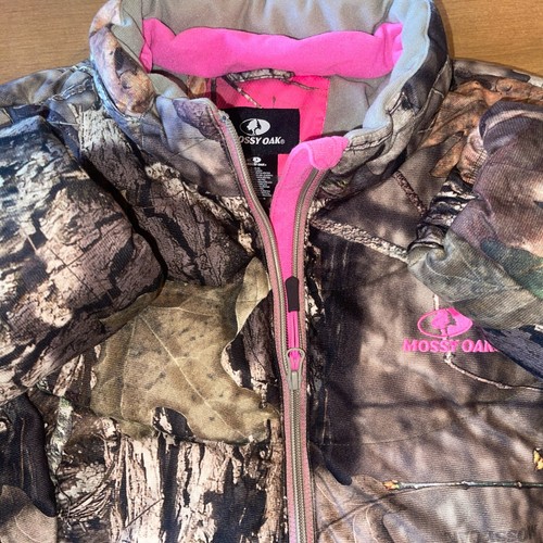 Mossy Oak Jacket Women Xl Camo Pink Trim Warm Puffer - Picture 5 of 10