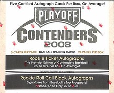 2008 Playoff Contenders Baseball Sealed Hobby Box