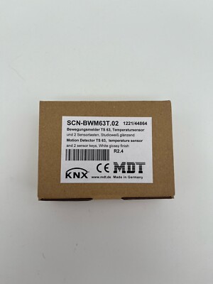 Mdt SCN-BWM63T.02 Motion Sensor TS63 Temperature 2x Sensor Keys White Knx